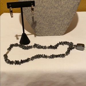 Gunmetal Necklace Set!